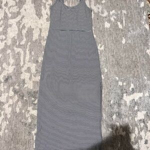 GAP Gray Halter Sheath Maxi Dress